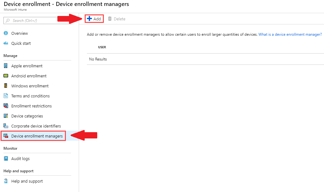 Device Enrollment Manager enrollment